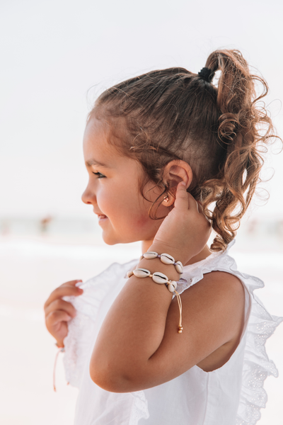 Kid's Natural Shell Bracelet - Gold Filled