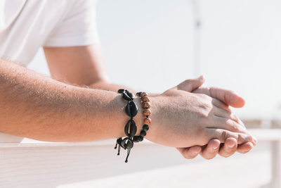 Men's Black Shell Bracelet - Regular Shell