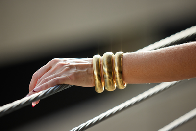 20MM stretch bangle Silver