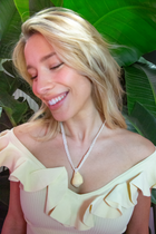 Crocheted Conch Necklace