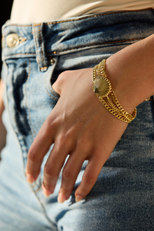 Scallop Shell Bracelet - Gold