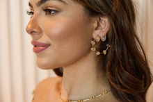 Gemstone Spiral Studs Rose Quartz