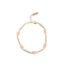 Gemstone Links Bracelet - Rose Quartz