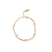 Gemstone Links Bracelet - Rose Quartz
