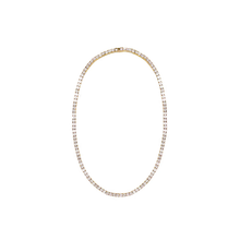16” Tennis Necklace- 14k Gold