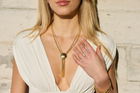 Scallop Shell Lariat - Gold