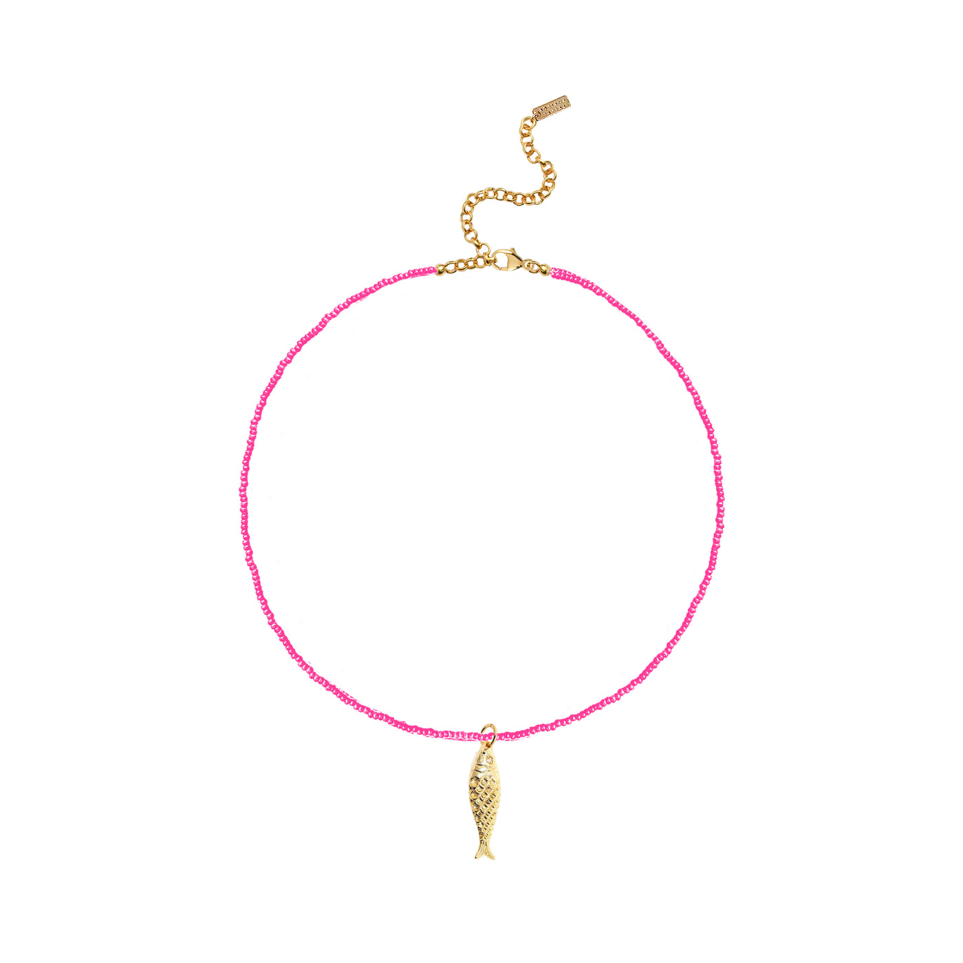 Lucky Fish Necklace - Pink