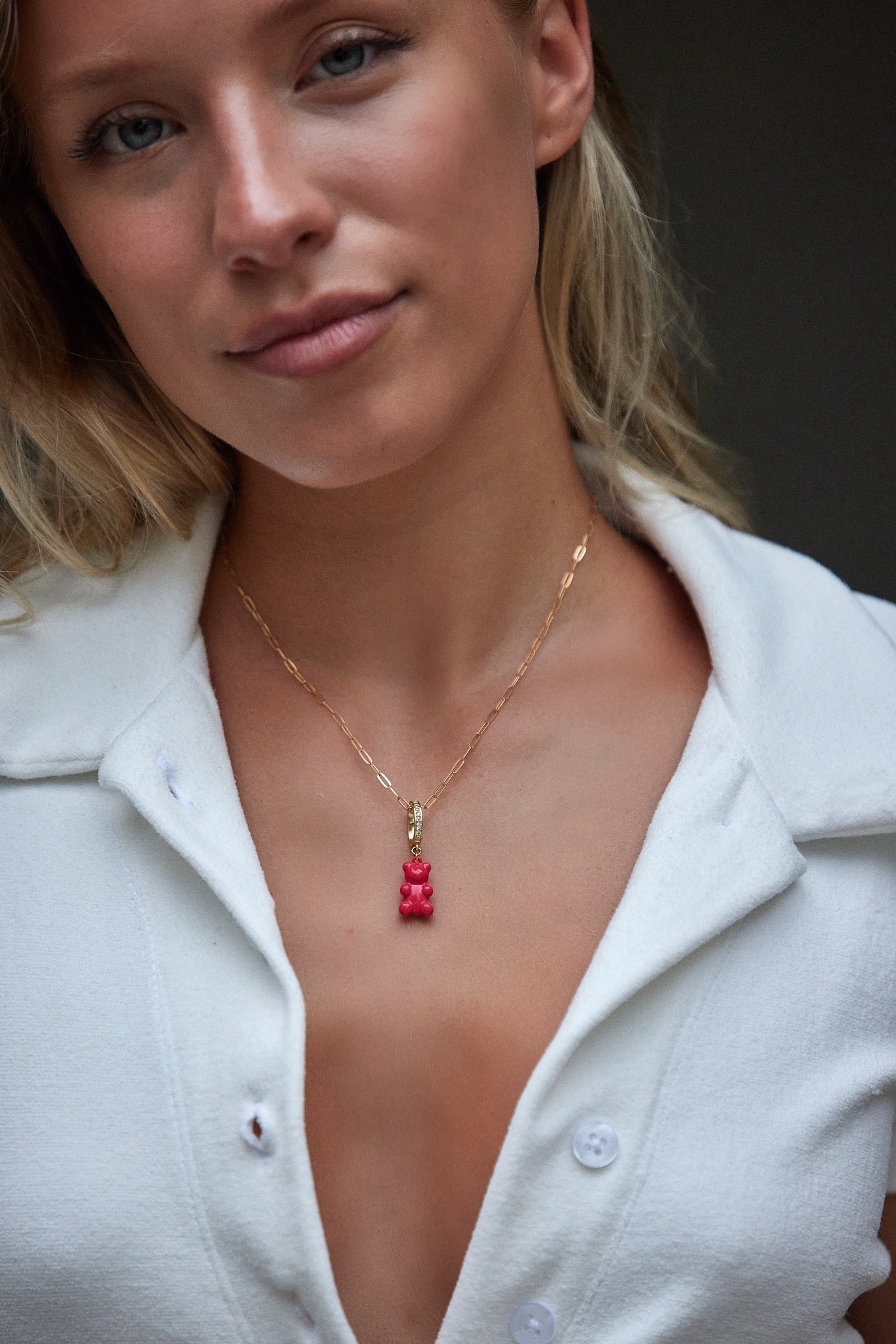 Dainty Chain Gummy Necklace