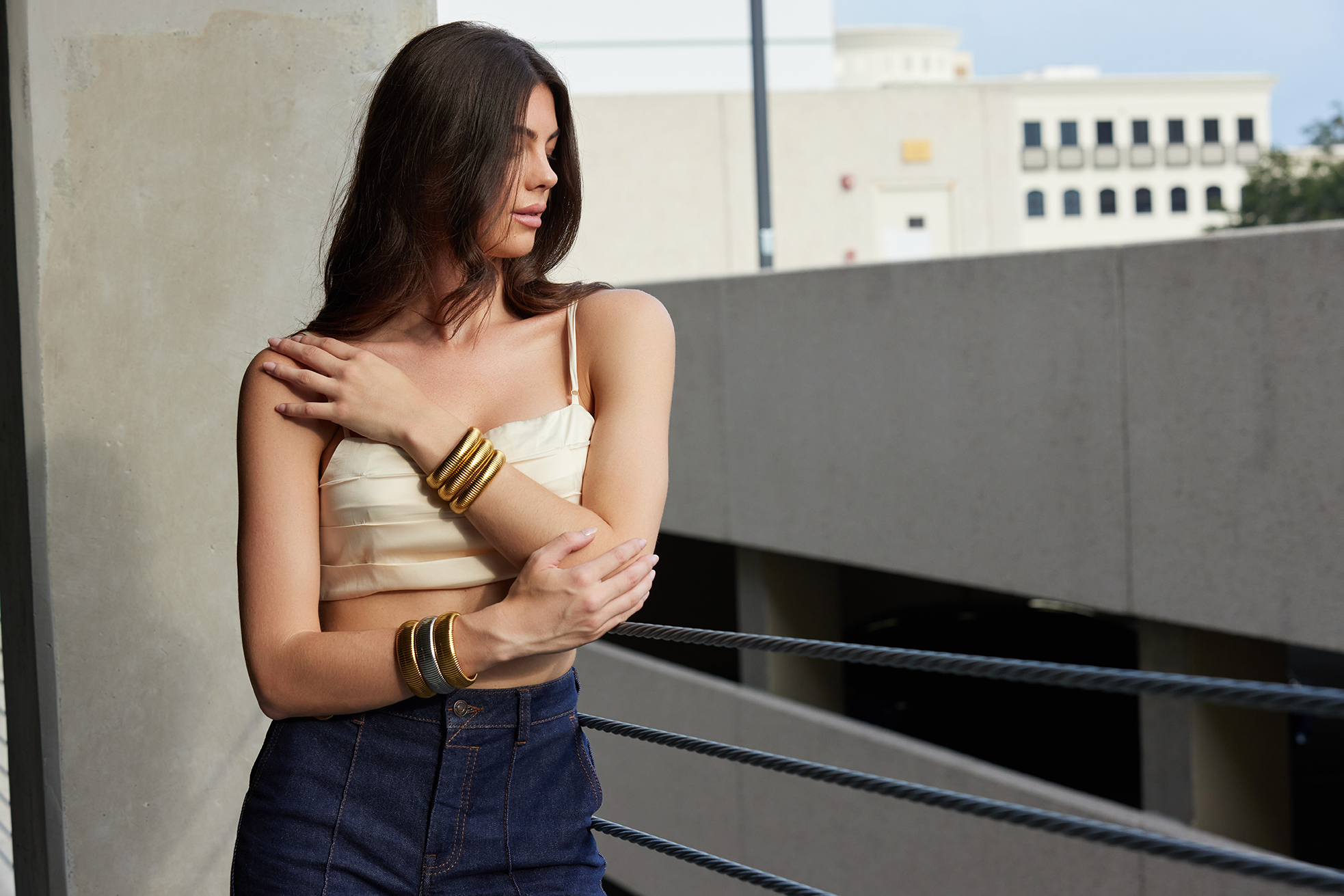 16MM stretch bangle Silver