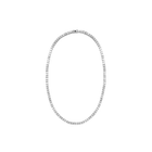 16” Tennis Necklace- Rhodium