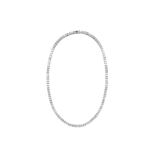 16” Tennis Necklace- Rhodium