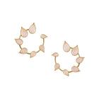 Gemstone Spiral Studs Rose Quartz