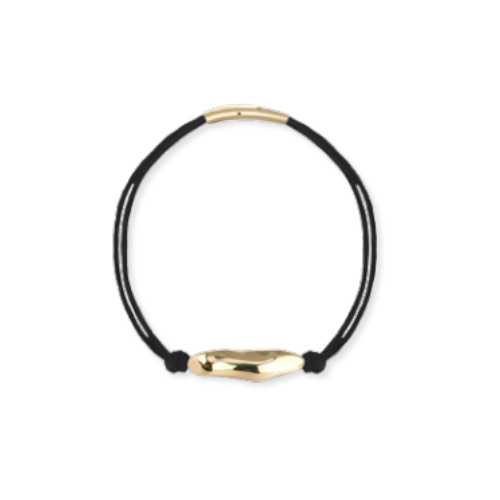 Molten Bracelet - Black Silk Gold