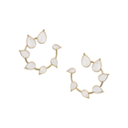 Gemstone Spiral Studs Mother of Pearl