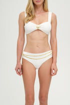 RIVIERA BOTTOMS WITH CHAIN OATMILK