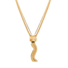 Scallop Shell Lariat - Gold