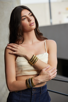 16MM stretch bangle Gold