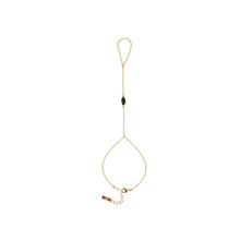 Dainty Marquise Hand Chain- Black