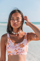 Metal Shell Accent Choker - 14k Gold/Rose Gold