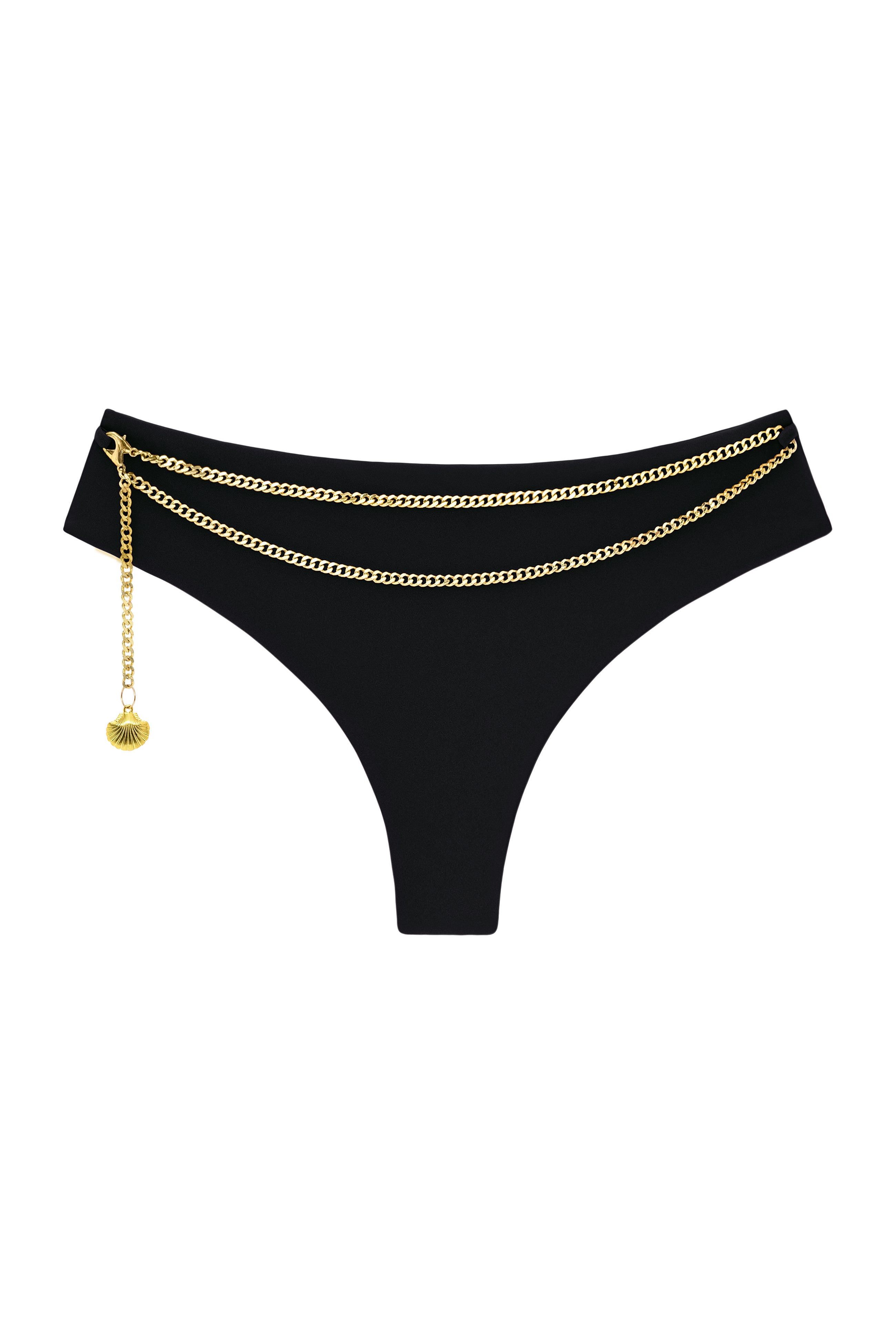 RIVIERA BOTTOMS WITH CHAIN BLACK