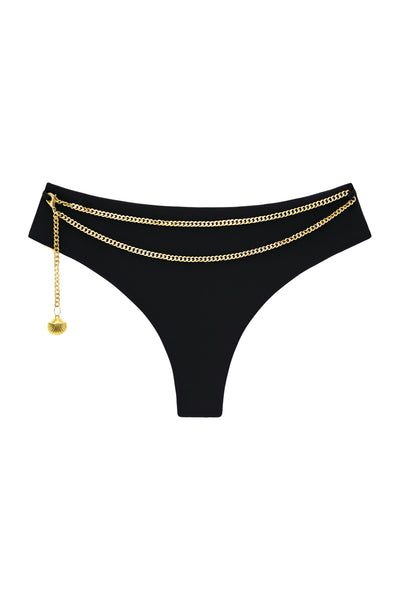 RIVIERA BOTTOMS WITH CHAIN BLACK