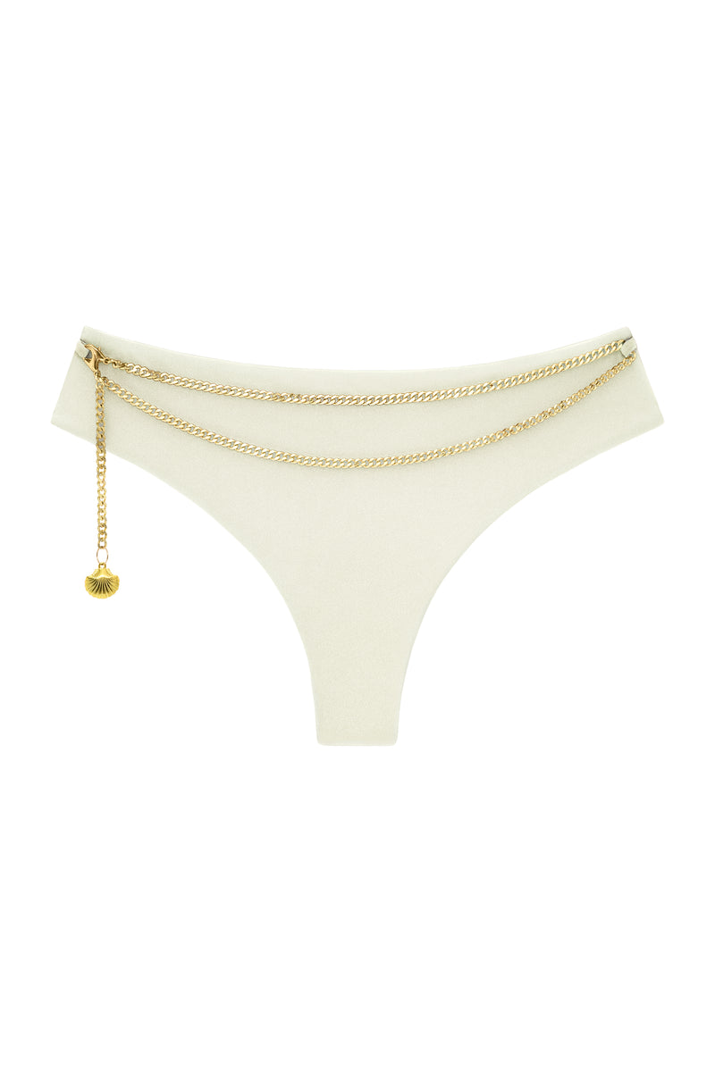 RIVIERA BOTTOMS WITH CHAIN OATMILK