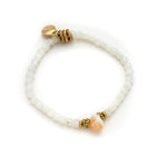 Mini Shell Stretch Bracelet - White