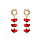 Ruby Supernova Earrings