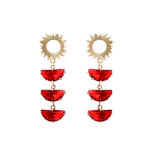 Ruby Supernova Earrings
