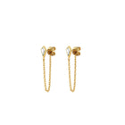 Crystal Kite Earrings - Clear