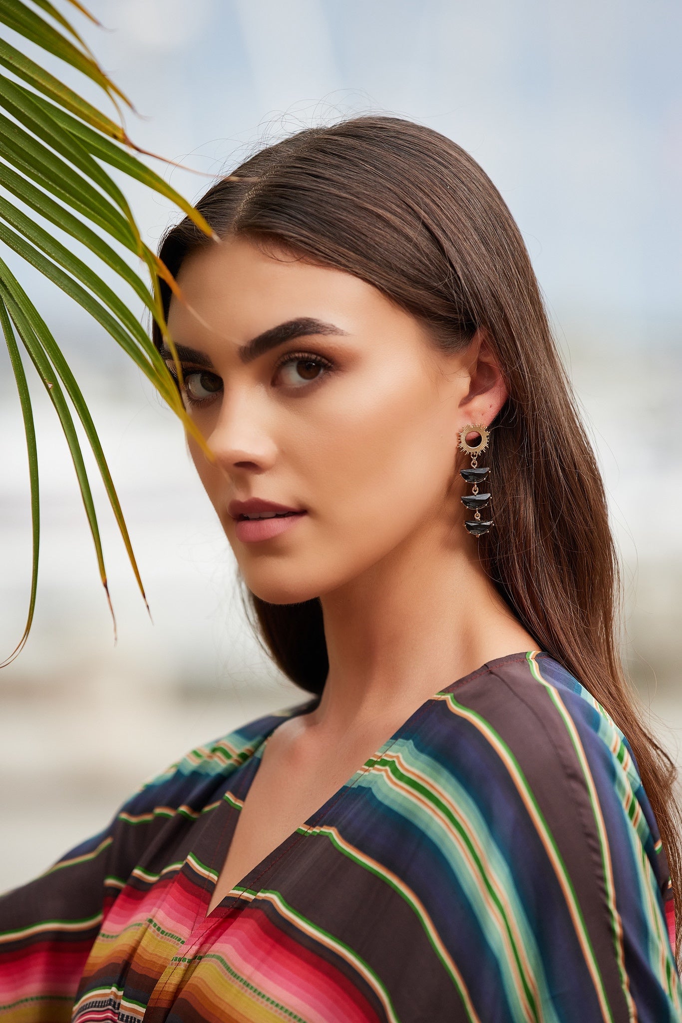 Crystal Supernova Studs - Smoke