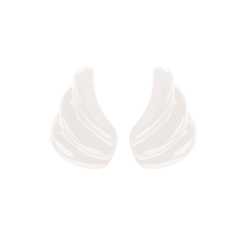 Athena Studs - White