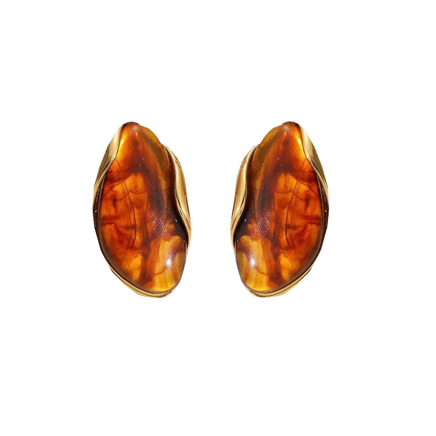 Marbled Studs - Brown
