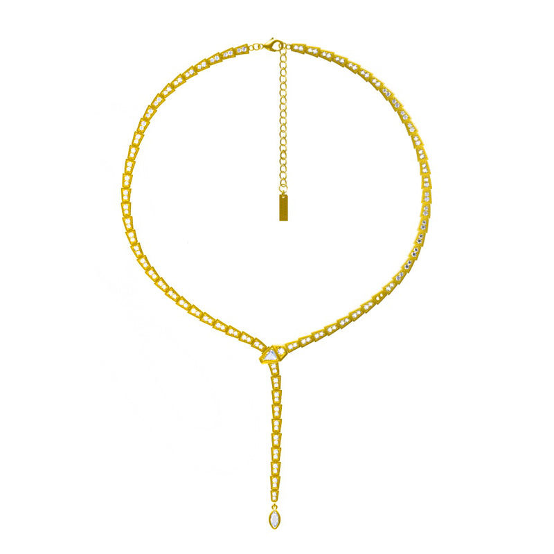 Crystal Slither Choker - 14k Gold