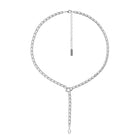 Crystal Slither Choker - Rhodium