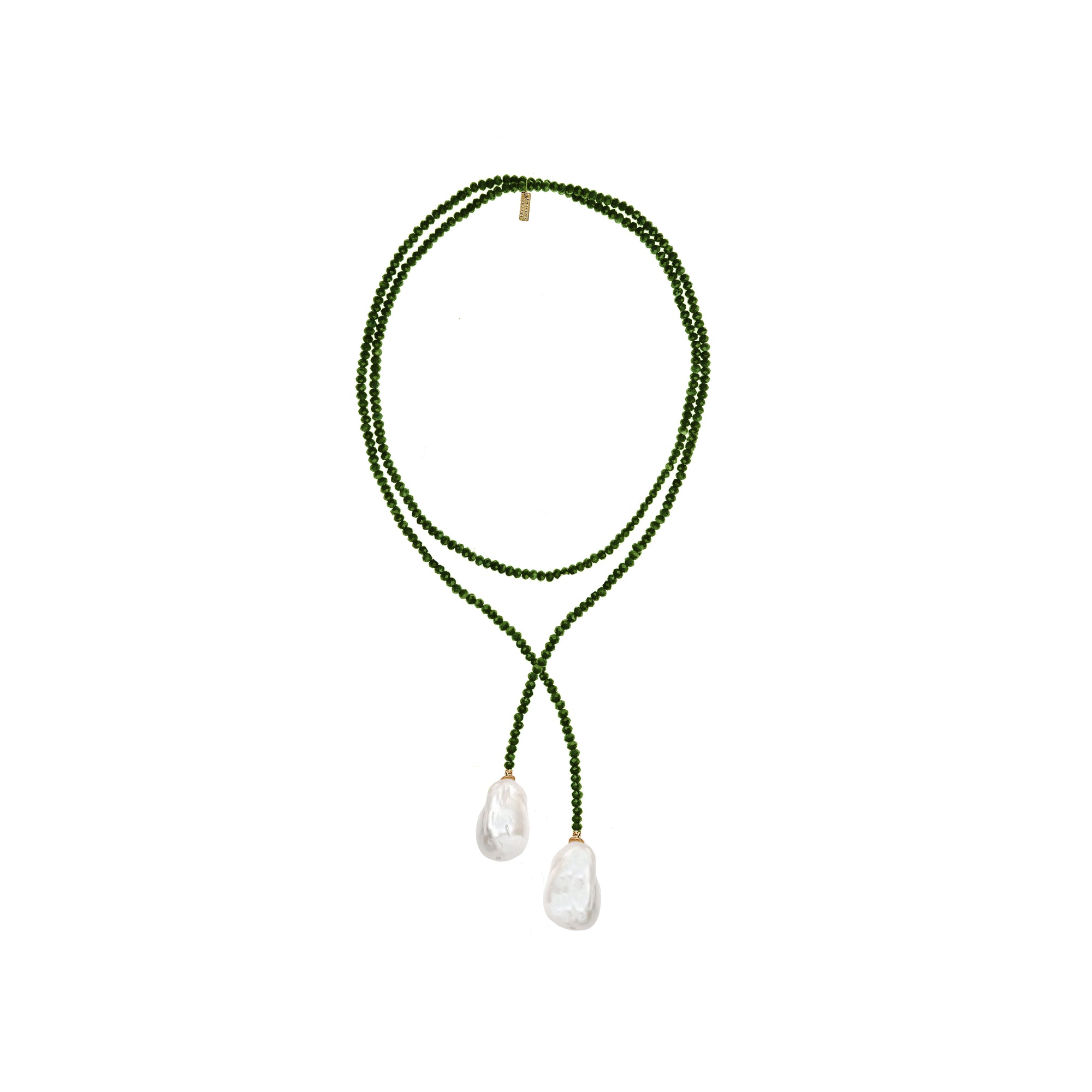 Beaded Baroque Wrap - Green