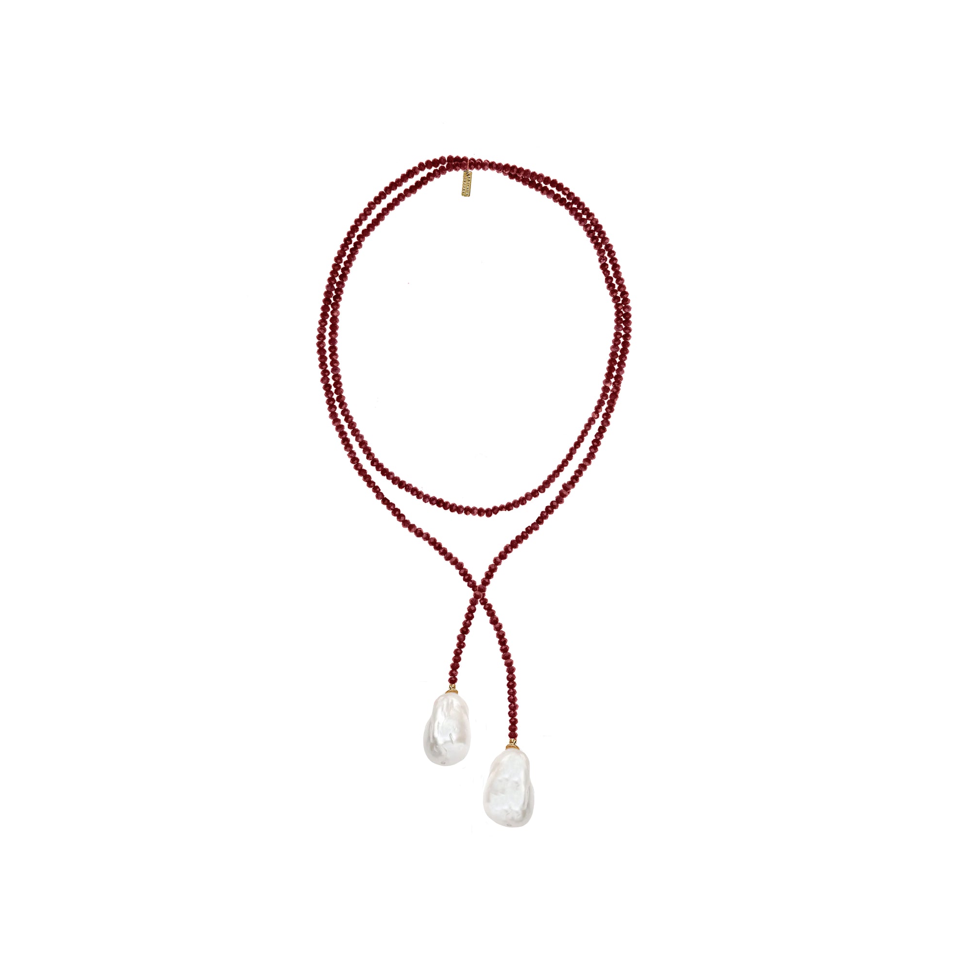 Beaded Baroque Wrap - Red