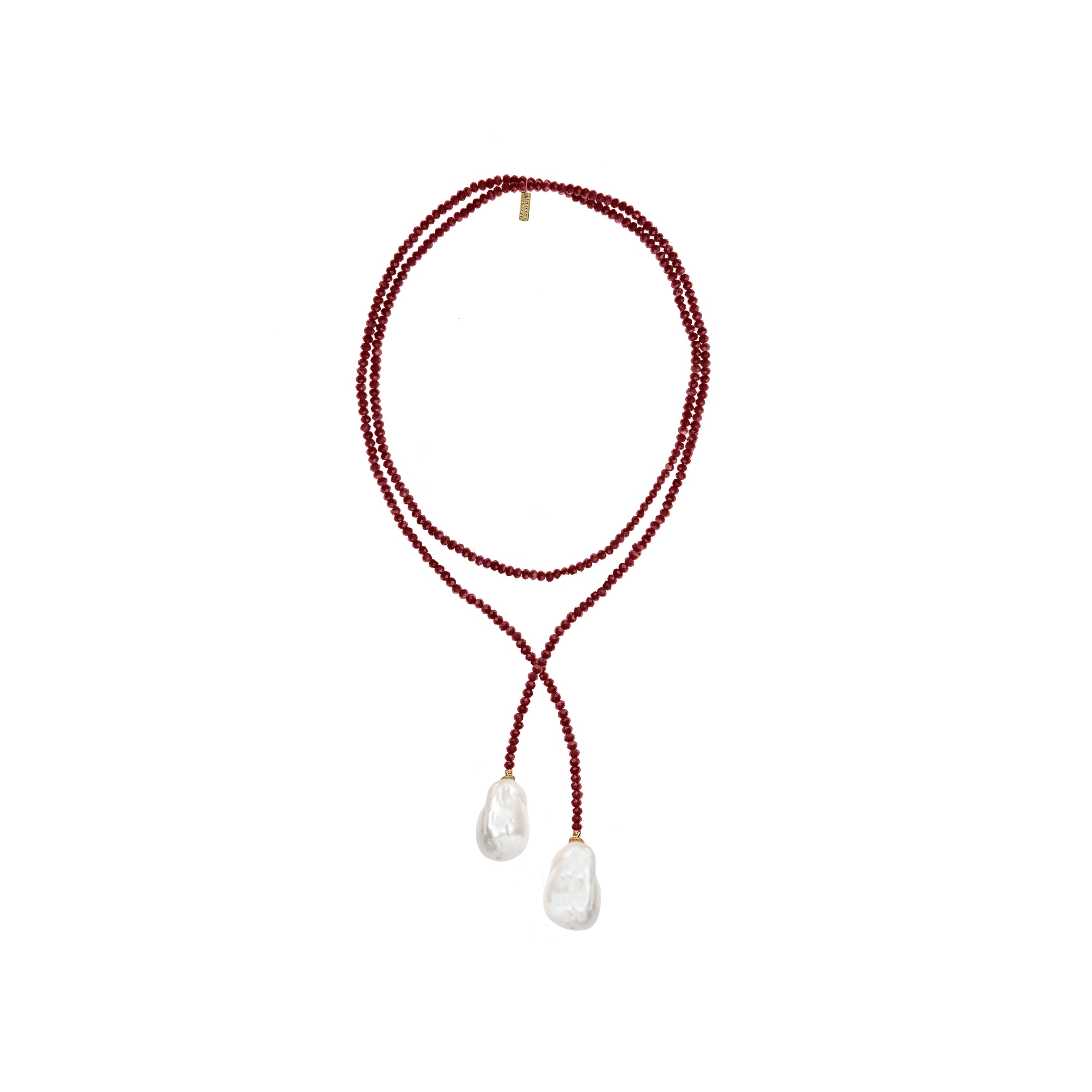 Beaded Baroque Wrap - Red