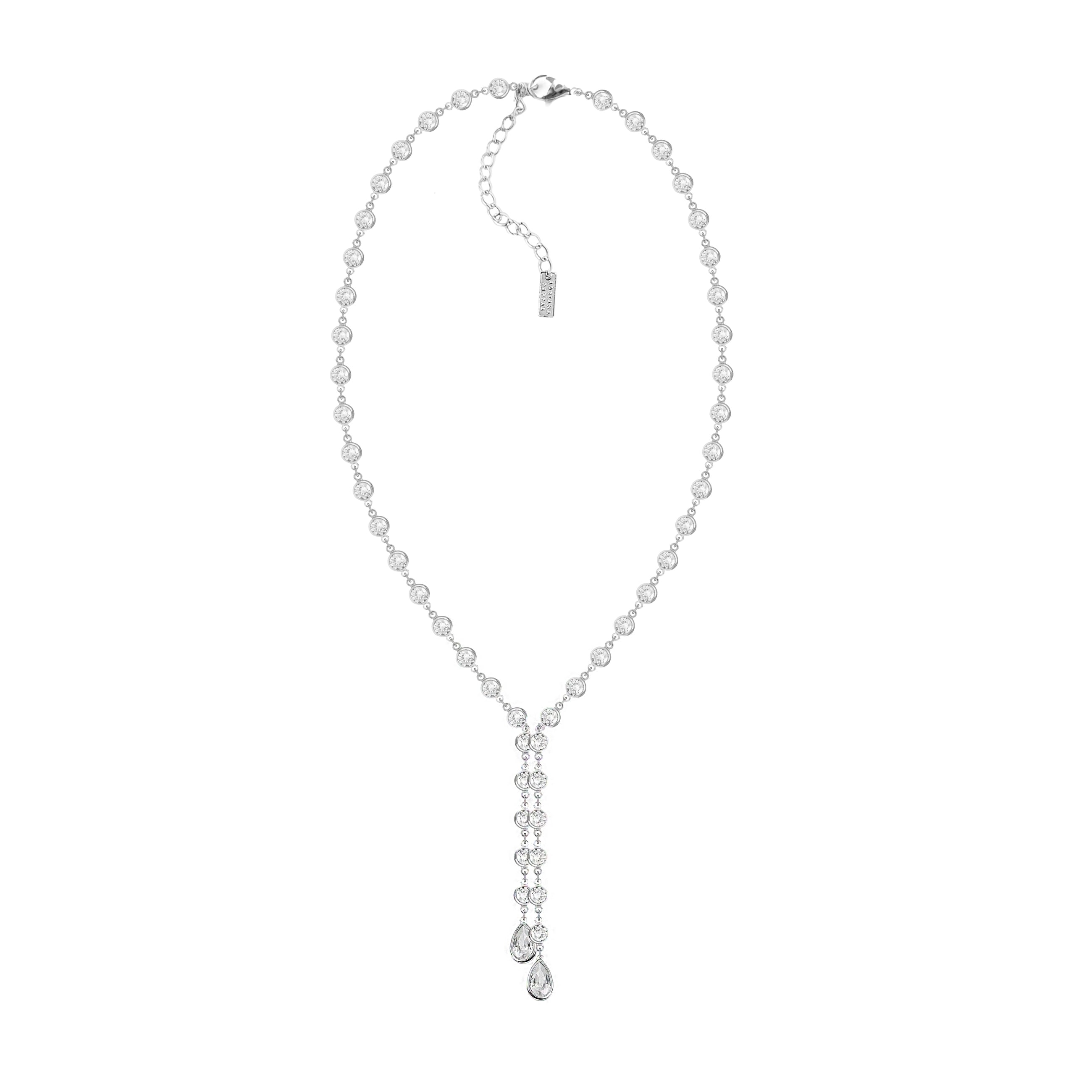 Silver Drips Lariat