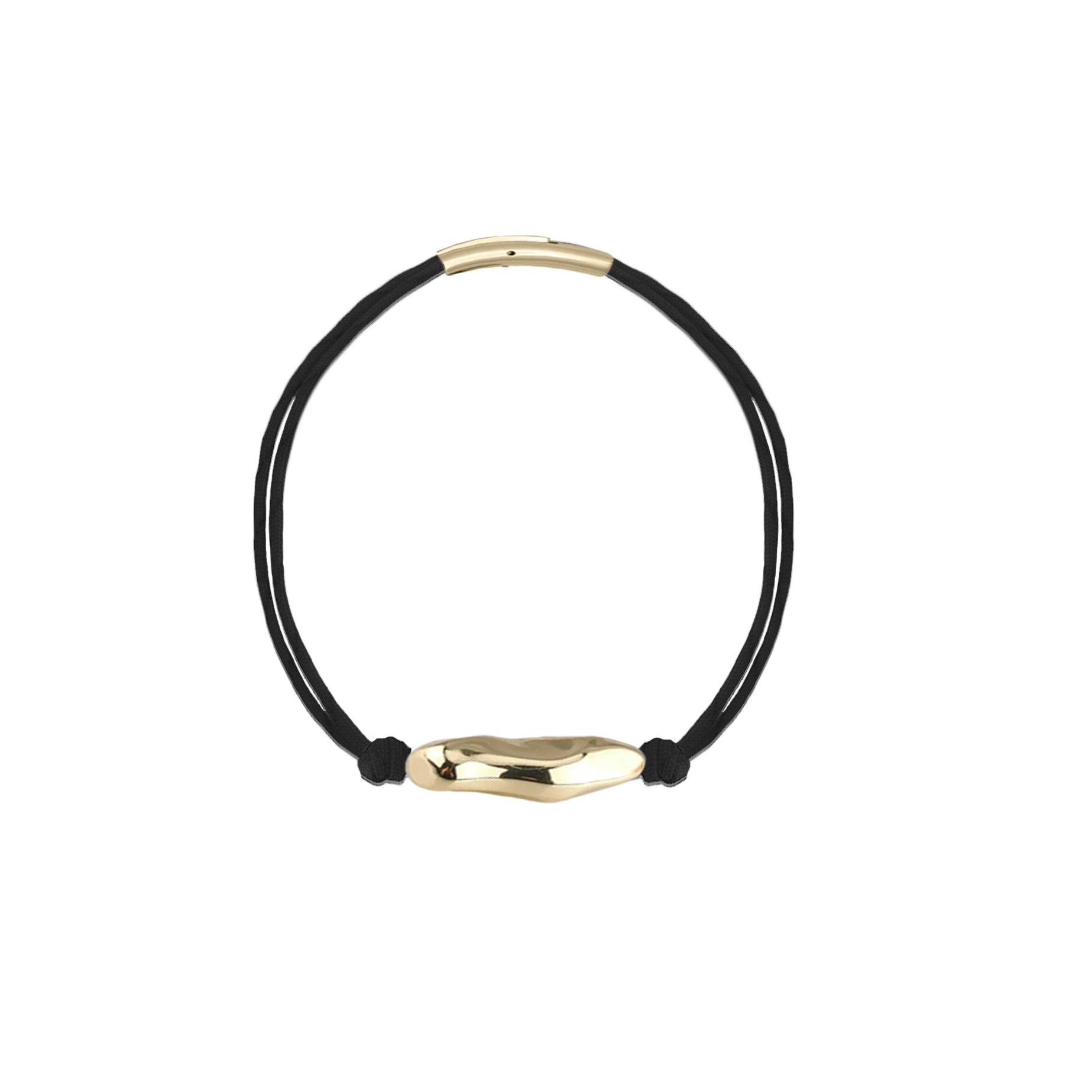 Molten Bracelet - Black Silk Gold