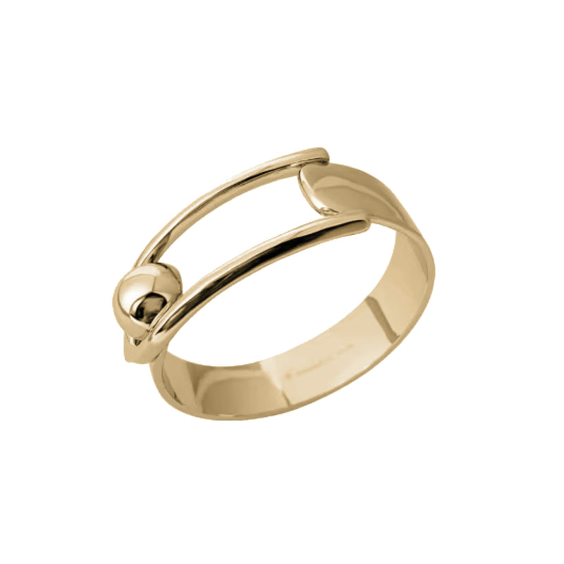 Metallic Buckle Cuff - Gold