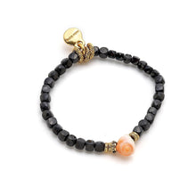 Mini Shell Stretch Bracelet - Black