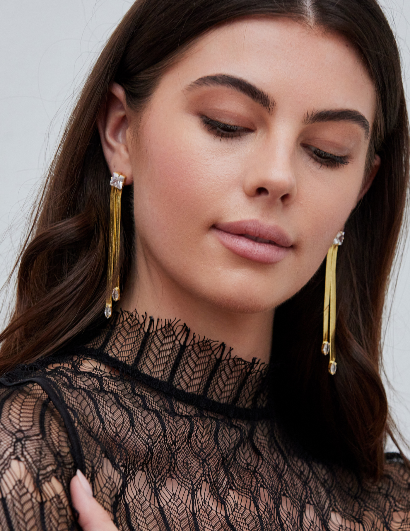 Snake Chain Drop Earrings