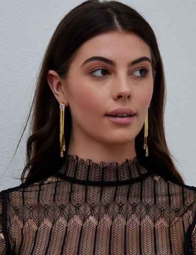 Snake Chain Drop Earrings