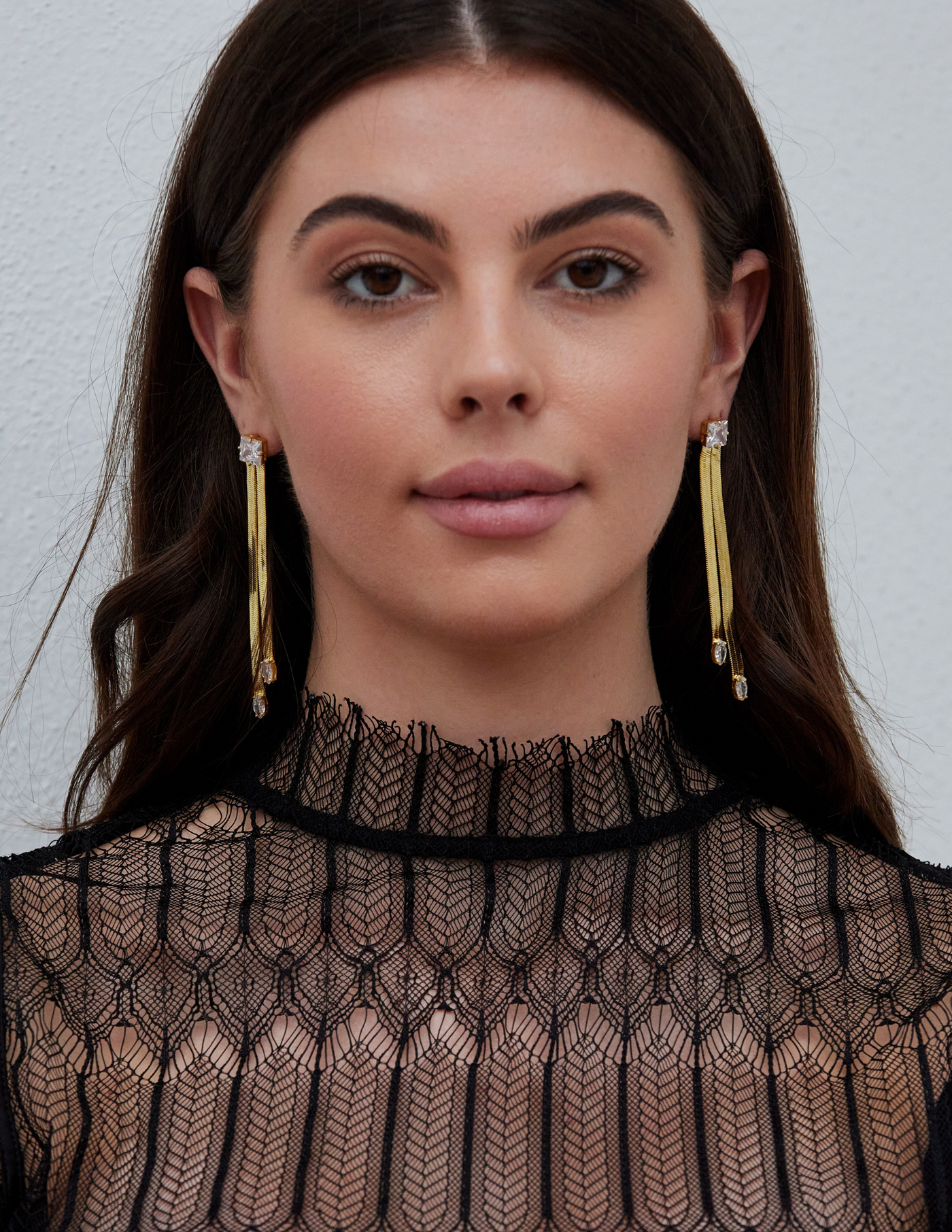 Snake Chain Drop Earrings