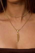 Fishbone Wrap Necklace