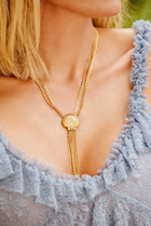 Scallop Shell Lariat - Gold