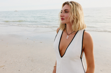 Quartz Fish Choker- Black Cord