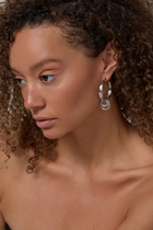 Molten Hoops - Rhodium