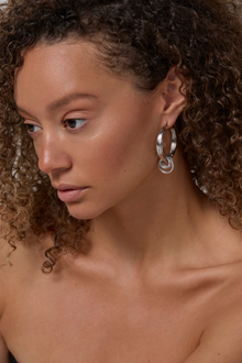 Molten Hoops - Rhodium